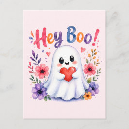 Hey Boo Postkarte