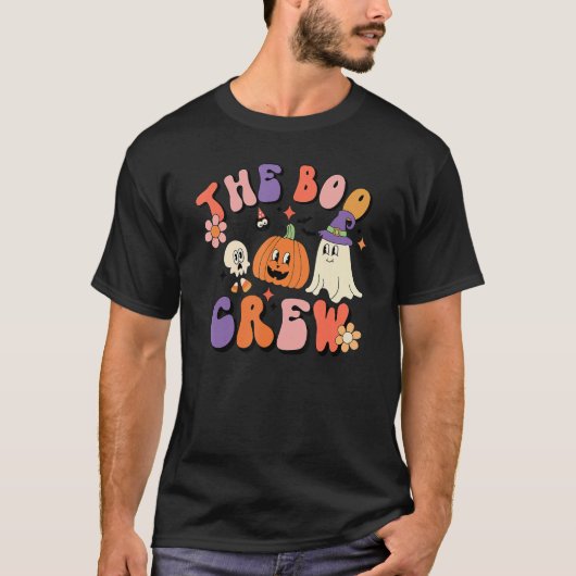 Hey Boo Pumpkin Boo Crew Halloween Boo Halloween C T-Shirt (Vorderseite)