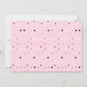 Hey Boo, rosa Halloween Einladung mit Foto (Rückseite)