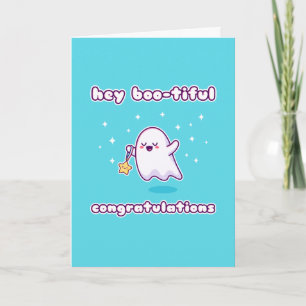 Hey, Boo-schöne Glückwünsche Pun Card Karte