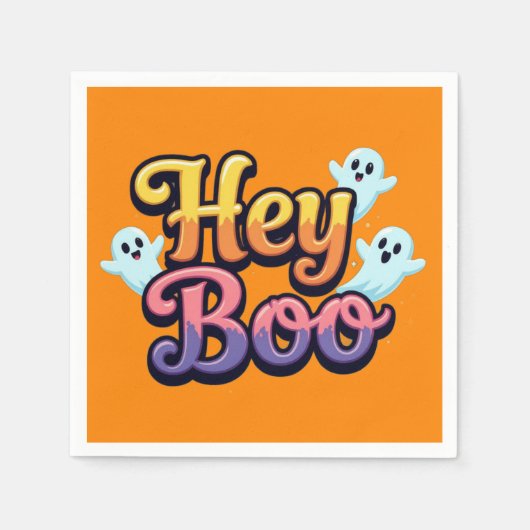 Hey Boo Serviette (Vorderseite)