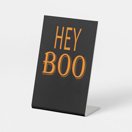 Hey Boo Sockelschild (Vorderseite)