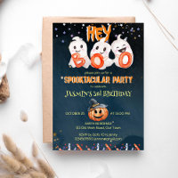 Hey Boo spooktacular Halloween Geburtstagsschablon