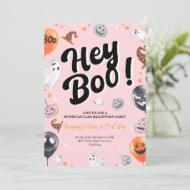 Hey Boo Spooktacular Halloween-Party Einladung