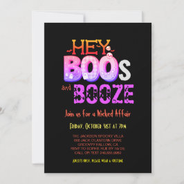 Hey Boo Spooky Halloween Einladung