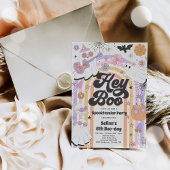 Hey Boo Spooky Halloween Groovy Ghost Einladung