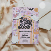 Hey Boo Spooky Halloween Groovy Ghost Einladung