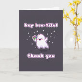 Hey, Boo-tiful Danke Pun Card Karte (Gelbe Blume)