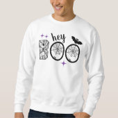 Hey & Bye Boo Halloween Bat und Web Sweatshirt (Vorderseite)