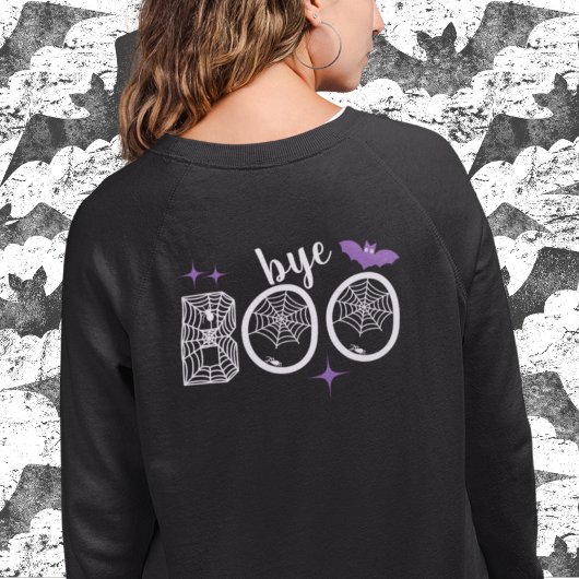 Hey & Bye Boo Halloween Bat und Web Sweatshirt