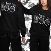 Hey & Bye Boo Halloween Bat und Web Sweatshirt