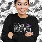 Hey & Bye Boo Halloween Bat und Web Sweatshirt
