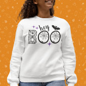 Hey & Bye Boo Halloween Bat und Web Sweatshirt