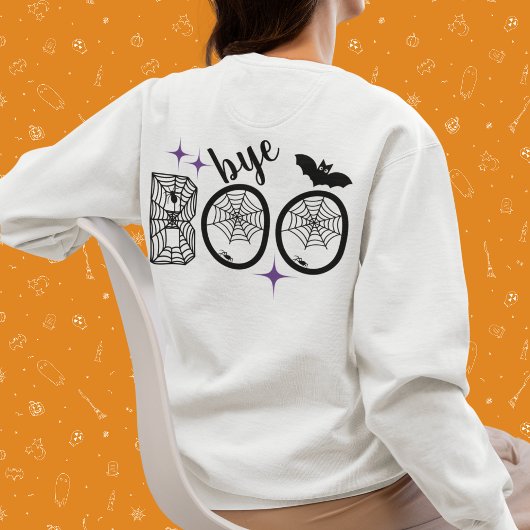 Hey & Bye Boo Halloween Bat und Web Sweatshirt