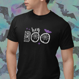 Hey & Bye Boo Halloween Bat und Web T-Shirt