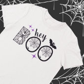 Hey & Bye Boo Halloween Bat und Web Tri-Blend Shirt
