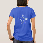 Hey Bye White Front Back Simple Riddle T-Shirt (Rückseite)