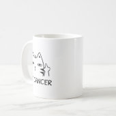 Hey Cancer F Funny Cat Middle Finger For Men Women Kaffeetasse (Vorderseite Links)