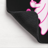 Hey Cancer Ghost Halloween Funny Breast Cancer Awa Mousepad (Ecke)