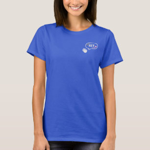 Hey Chat-Blase Winkende Hand Online-Tech-T-Shirt T-Shirt