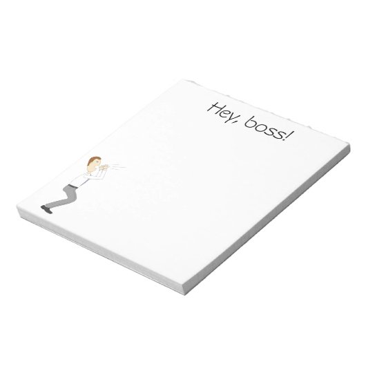 Hey, Chef! Notepad mit Geschäftsmann Notizblock (Rotiert)