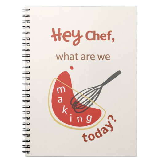 Hey Chef – Recipe Journal for Everyday Cooking Notizblock (Vorderseite)
