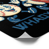 Hey Chicago Whadya Say Hot Dog Baseball Graphic Poster (Ecke)