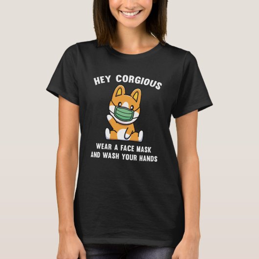 Hey Corgious T-Shirt (Vorderseite)