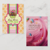 Hey, Cupcake Chubby Visitenkarten Visitenkarte (Vorne/Hinten)
