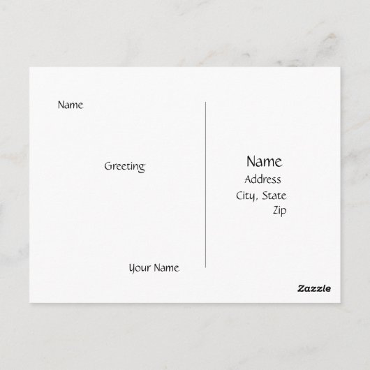 Hey da Giraffe Postkarte (Rückseite)