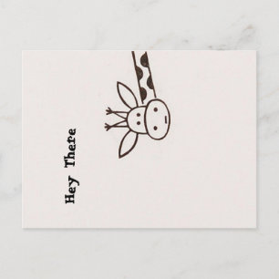 Hey da Giraffe Postkarte