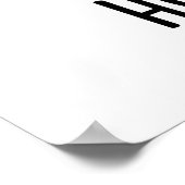 Hey da Hop Stuff Funny Hot Rabbit Pub Poster (Ecke)