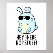 Hey da Hop Stuff Funny Hot Rabbit Pub Poster (Vorne)