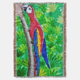 Hey, da ist ein Scarlet-Ara in diesem Baum! Decke