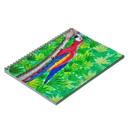 Hey, da ist ein Scarlet-Ara in diesem Baum! Notizblock (Linke Seite)