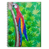 Hey, da ist ein Scarlet-Ara in diesem Baum! Notizblock (Vorderseite)