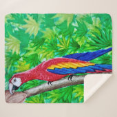 Hey, da ist ein Scarlet-Ara in diesem Baum! Sherpadecke (Vorderseite (Horizontal))