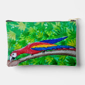 Hey, da ist ein Scarlet-Ara in diesem Baum! Zubehörtasche (Rückseite)