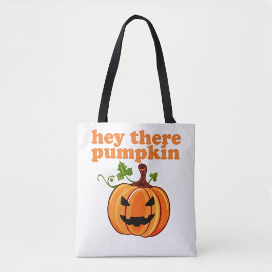 Hey da Kürbishalloween-Tasche Tasche (Vorderseite)