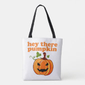 Hey da Kürbishalloween-Tasche Tasche (Rückseite)