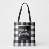 Hey Da Pumpkin Black Halloween Buffalo Kariert Tasche (Vorderseite)