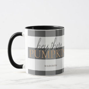 Hey da Pumpkin Black & White Buffalo Karo Tasse