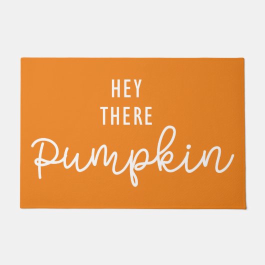 Hey da Pumpkin Fall Door Mat Fußmatte (Vorderseite)