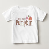Hey da Pumpkin Groovy Retro Fall Baby T-shirt (Vorderseite)