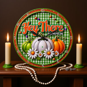 Hey Da Pumpkin Große Wanduhr