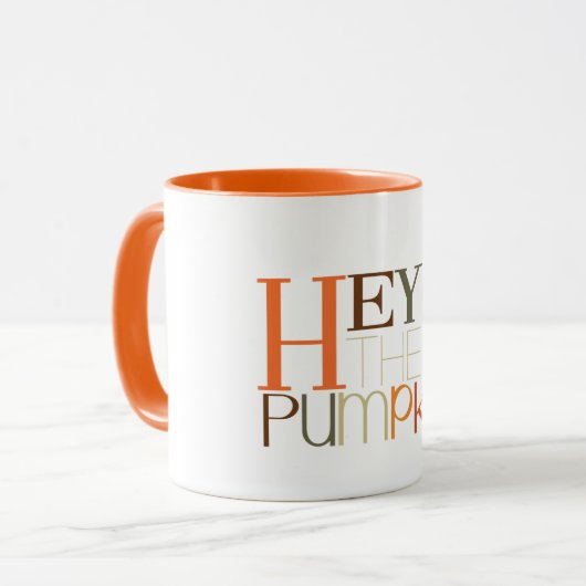 'Hey, da Pumpkin!' - Halloween-Tasse! Tasse (Vorderseite Links)