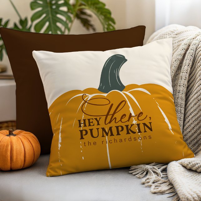 Hey da Pumpkin Personalisiert Fall Kissen (Von Creator hochgeladen)