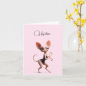 Hey Da Spyhynx Karte (Gelbe Blume)