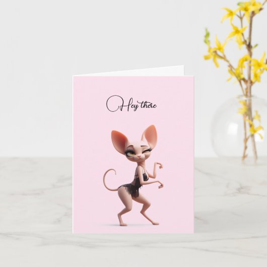 Hey Da Spyhynx Karte (Gelbe Blume)