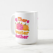 Hey da Sweater Weather Pumpkin Fall Kaffeetasse (Vorderseite Links)